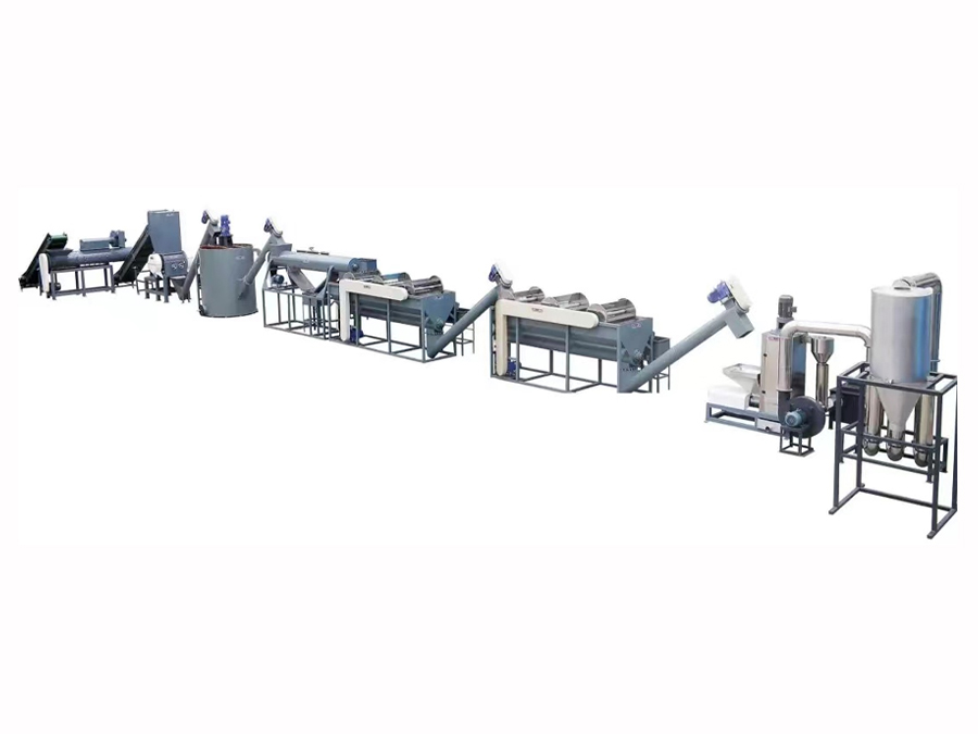 PET材料熱洗生產(chǎn)線